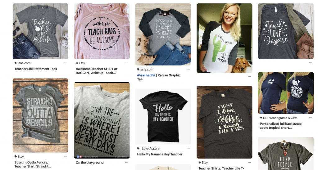 Pinterest Research For T-Shirts