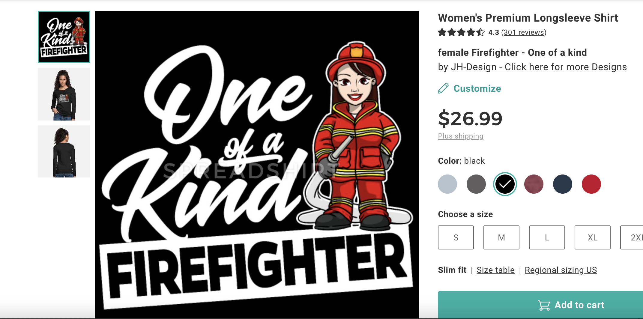 Female Firefighter T-Shirt