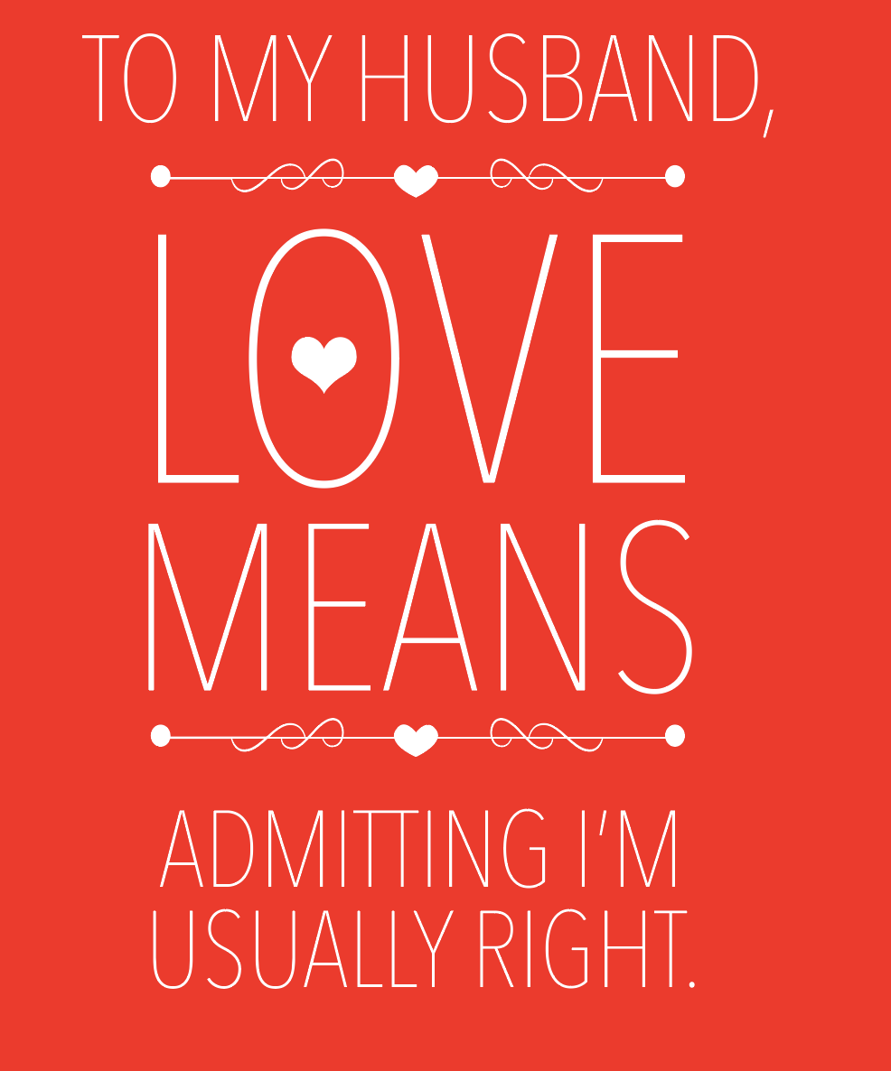 Husband Valentine's Day Card